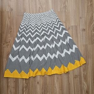 Vintage chevron zigzag skirt
